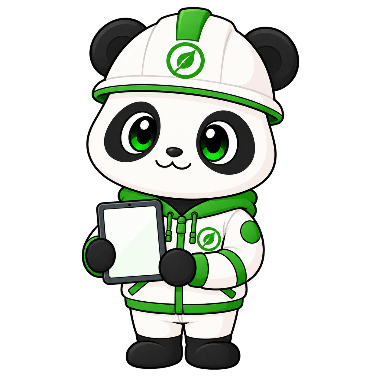 タブレットを持つ公式キャラクター ぱんまる